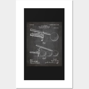 Pool Bridge Patent - Pool Art - Black Chalkboard Posters and Art